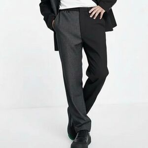 Collusion Spliced Pants in Black Size M